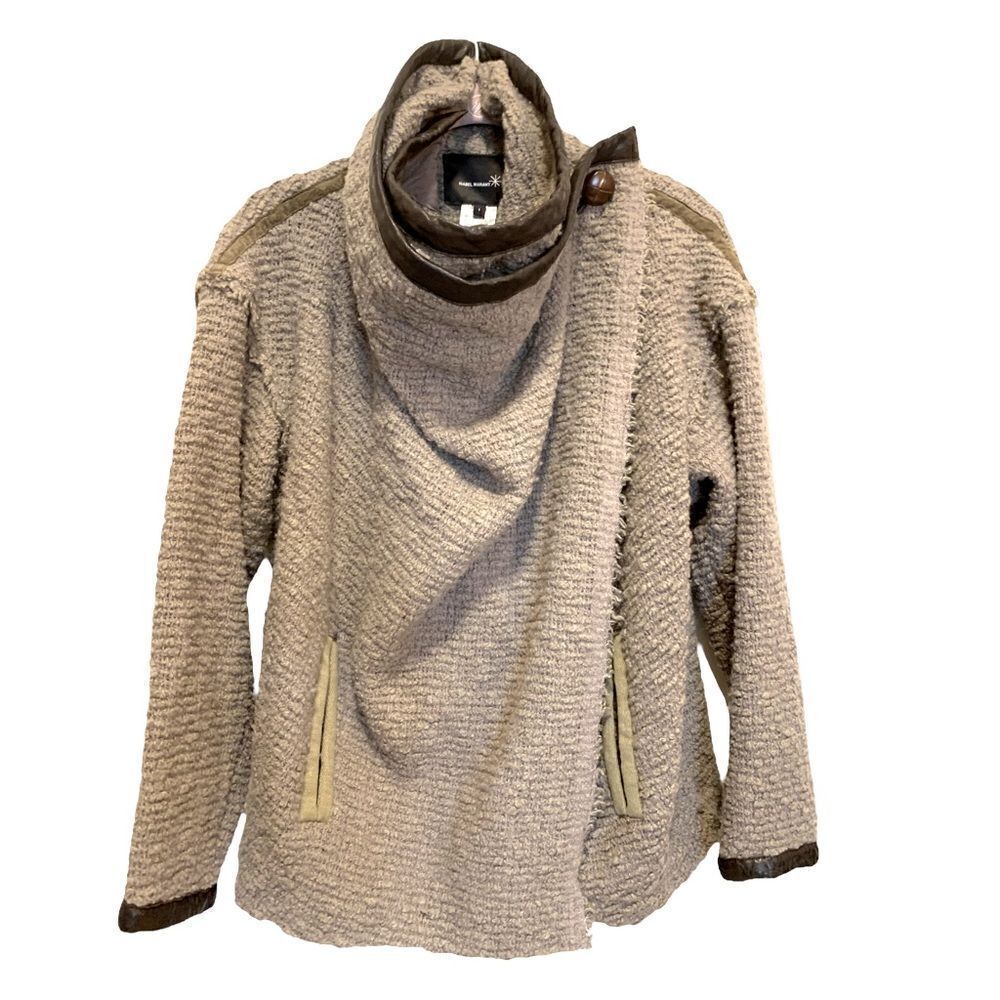 Isabel Marant Women’s wrap Sweater with button cowl neck |Size: 1|
